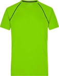 James & Nicholson Funktions-Shirt Herren JN496 Gr. L bright-green/black