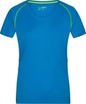 James & Nicholson Funktions-Shirt Damen JN495 Gr. 2XL bright-blue/bright-yellow