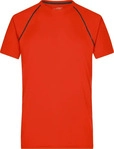 James & Nicholson Funktions-Shirt Herren JN496 Gr. S bright-orange/black