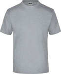 James & Nicholson Komfort-T-Shirt aus Single-Jersey Herren JN001 Gr. S grey-heather
