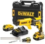 DeWalt Akku-Schnellbauschrauber-Set, 18 V, incl. 2x Akku XR 5 Ah, Schnellladeger&auml;t,