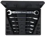 KS Tools GEARplus Ratschenringmaulschl&uuml;ssel-Satz, umschaltbar, 6-tlg.