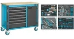 Hazet Werkbank, fahrbar Assistent 179NW, Sortiment, 230-tlg., Schubladen, flach: 6 x