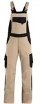 FHB Latzhose Herren Twill Eckhard 130630 56 beige/schwarz
