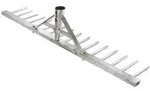 Idealspaten Rechen ALU 16 Zinken, Arbeitsbreite 620 mm
