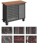 VIGOR Mobile Werkbank Series L, mit Sortiment, V5158, 375-tlg., Anzahl Werkzeuge: 375