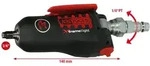 KS Tools 1/4 MONSTER Xtremelight Mini-Druckluft-Schlagschrauber mit Umschaltwippe,