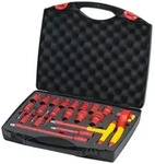 Wiha Umschaltknarren Set electric 1/2 20-tlg. mit Druckknopf und Kugelsicherung inkl.