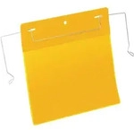 DURABLE Dokumententasche B210xH148 mm A5 quer gelb mit Drahtb&uuml;gel VE 50 St&uuml;ck