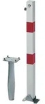 ALBERTS Absperrpfosten KLAPPY-BO 70x70 mm Dreik. Einbet.