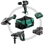 Metabo Akku Combo Set 3.1 18 V, SB 18 LT BL + W 18 L 9-125 Quick + KH 18 LTX 24,