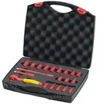 Wiha Umschaltknarren Set electric 1/4 21-tlg. mit Druckknopf und Kugelsicherung inkl.