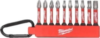 Milwaukee SHOCKWAVE Bit-Set mit Karabiner 10-tlg., 50 St&uuml;ck