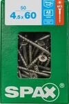 Spax Universalschrauben 4.5 x 60 mm TX 20 - 50 St&uuml;ck Edelstahl