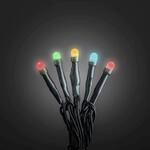 Konstsmide Micro LED Lichterkette gefrostet Innen 50 bunte Dioden 6,4 m