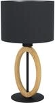 Eglo Tischleuchte Basildon 1 schwarz-braun 42,5 x 23 cm E27, max. 40 W