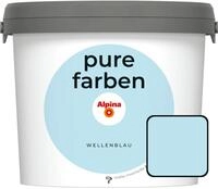 Alpina Pure Farben Wandfarbe wellenblau 2,5 L