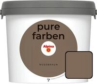 Alpina Pure Farben Wandfarbe nussbraun 2,5 L