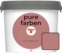 Alpina Pure Farben Wandfarbe rhabarberrot 2,5 L