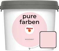 Alpina Pure Farben Wandfarbe ros&eacute;rot 2,5 L