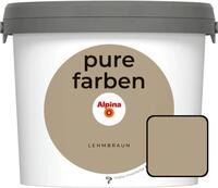 Alpina Pure Farben Wandfarbe lehmbraun 2,5 L