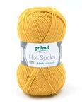 Gr&uuml;ndl Wolle Hot Socks uni 50 g curry