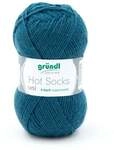 Gr&uuml;ndl Wolle Hot Socks uni 50 g petrol
