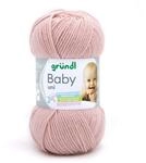 Gr&uuml;ndl Wolle Baby uni 50 g altrosa