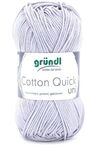 Gr&uuml;ndl Wolle Cotton Quick 50 g uni hellgrau