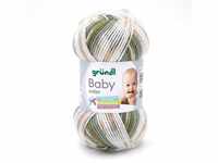 Gründl Wolle Baby color 50 g olive natur jade grau multicolor GLO663608277