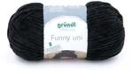 Gr&uuml;ndl Wolle Funny uni 100 g schwarz