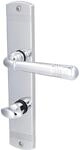 Alpertec WC-Langschildgarnitur Sale Messing silber abgerundet
