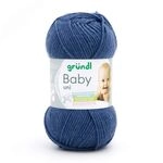 Gr&uuml;ndl Wolle Baby uni 50 g jeans