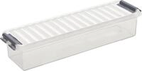 Sunware Aufbewahrungsbox Q-Line 0,9L transparent 27 x 8,4 x 6,1 cm