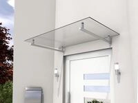 Gutta Edelstahlvordach HD 160 Edelstahl, Verbundglas klar