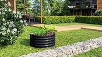 Vitavia Hochbeet Terra Rund 401 82 x 82 x 40 cm schwarz