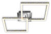Briloner LED Deckenleuchte Frame 52 cm, alu, drehbar, Glitzereffekt
