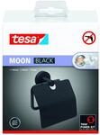 tesa Toilettenpapierhalter Moon mit Deckel schwarz