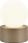 Trio Leuchten Tischlampe Countess wei&szlig; Metall/Glas