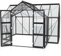 Vitavia Gew&auml;chshaus Campus schwarz 3,83 x 3,83 x 2,54 m