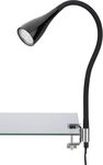 Briloner LED Klemmleuchte Elasti GU10, schwarz, warmwei&szlig;