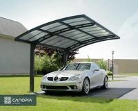 Canopia Carport Arizona Wave 495 x 578 cm anthrazit