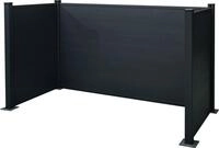 Floraworld M&uuml;lltonnen-Sichtschutz aus Aluminium f&uuml;r 3 x 240 L M&uuml;lltonnen...