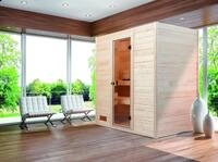 Weka Massivholzsauna Valida 3 mit Glast&uuml;r