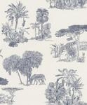 Rasch Vliestapete 555011 Blau-Indigo Muster & Motive 10,05 m x 0,53 m