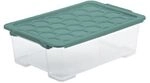 Rotho Aufbewahrungsbox Evo Safe mit Deckel 59 x 39,5 cm 30 L transparent