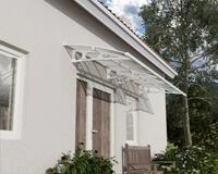 Canopia Vordach Bordeaux 447 x 139 cm wei&szlig;