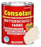 Consolan Wetterschutz-Farbe 2,5 L kieselweiss