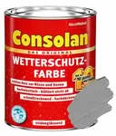 Consolan Wetterschutz-Farbe 0,75 L steingrau
