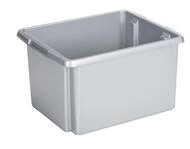 Sunware Drehstapel-Box Nesta 32 L silber 45,5 x 36 x 24 cm